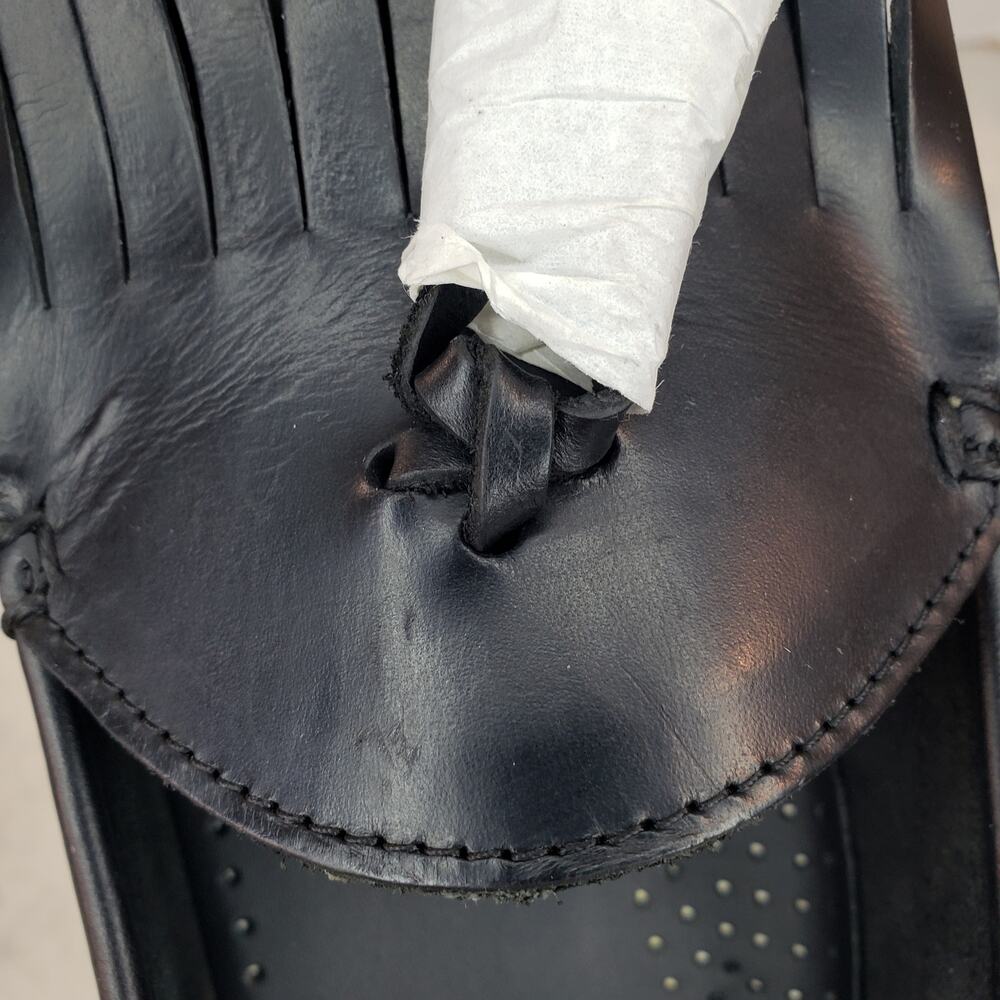NWOB Brooks Brothers Men's Size 11.5 D Black Leather Tassel Kiltie Loafers - Picture 14 of 15
